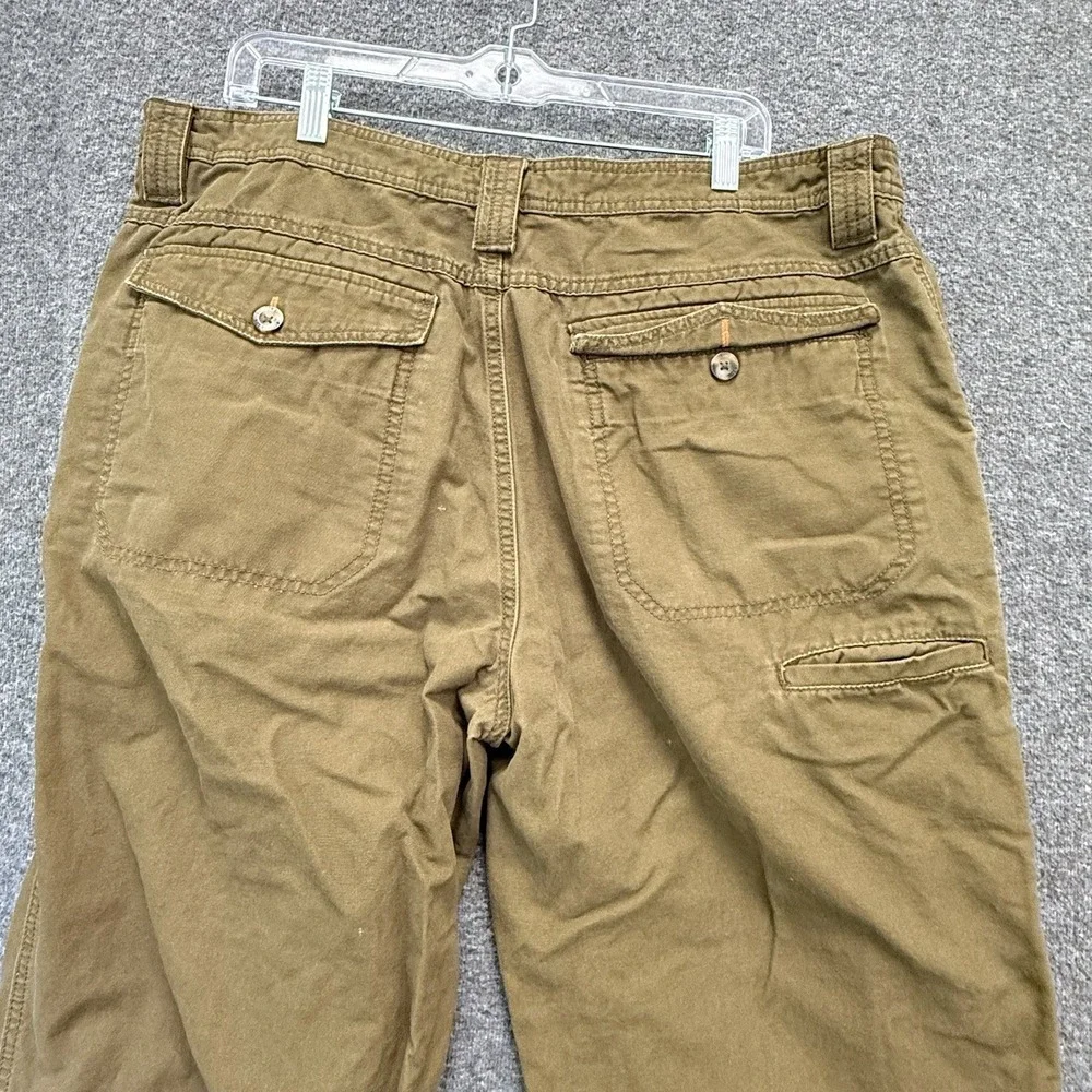 Utility Workwear Hiking Canvas Pants Gorpcore Outdoor Rugged Brown Cotton 40x32